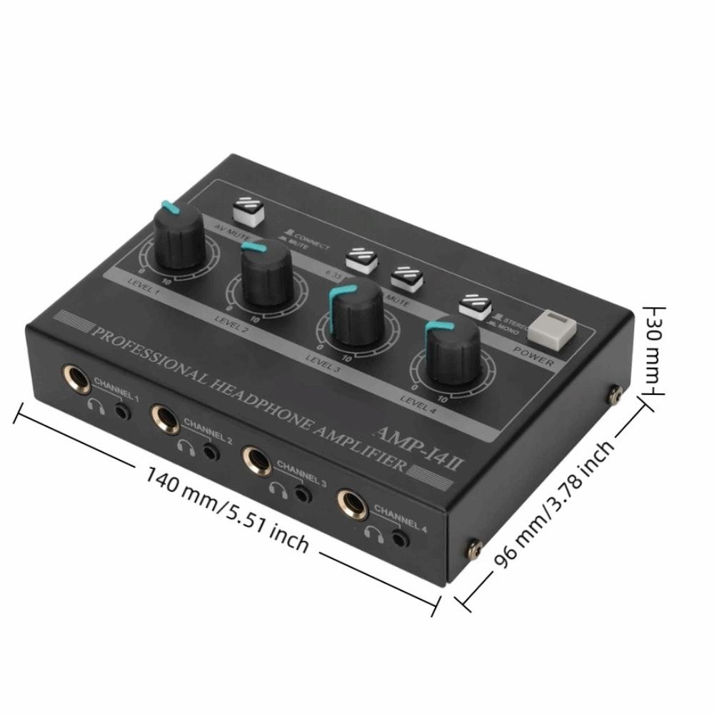Multiple Inputs (for RCA/3.5mm/6.35mm) 4 Channel Headphone Amplifier  Podcast