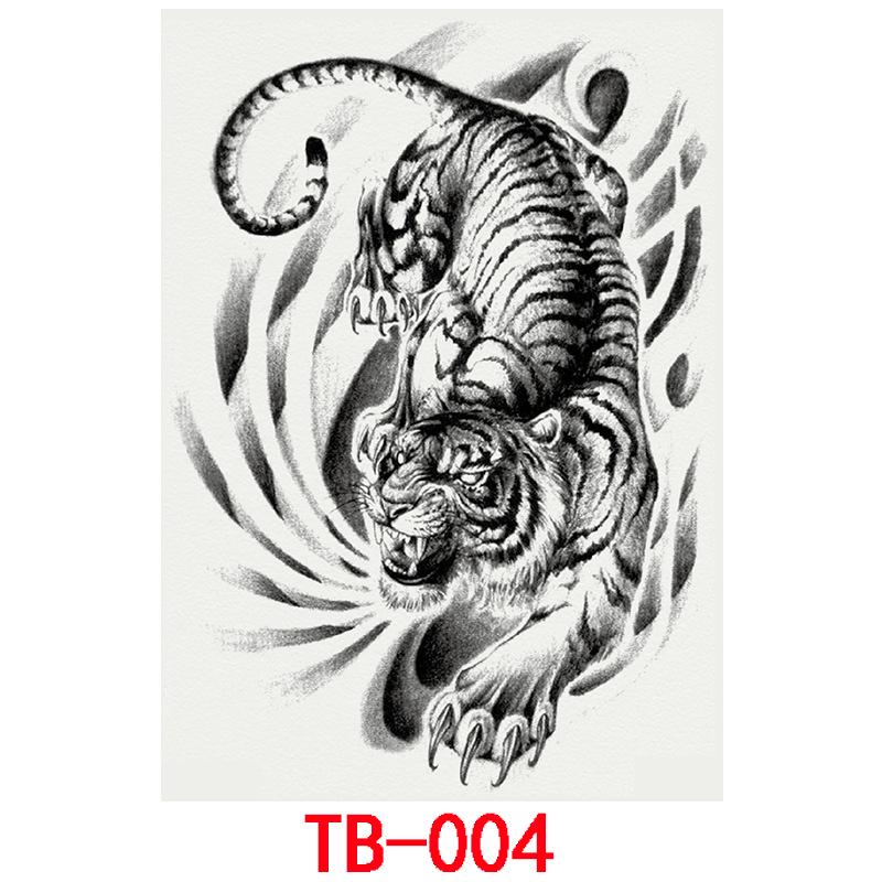 Tatuaj Autocolant Impermeabil Spate Complet, Tatuaj Autocolant Spate Complet Gheișă Carp Koi Imagine Mare Personaj Zhao Yun Guan Yu Tatuaj