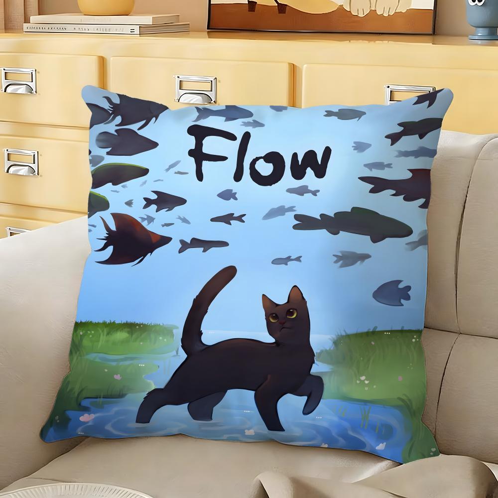 Cartoon movie FFlow Cushion Cover Soft Durable Reversible Pillow Cover Home Car MultiScene Daily Comfort Pillowcase