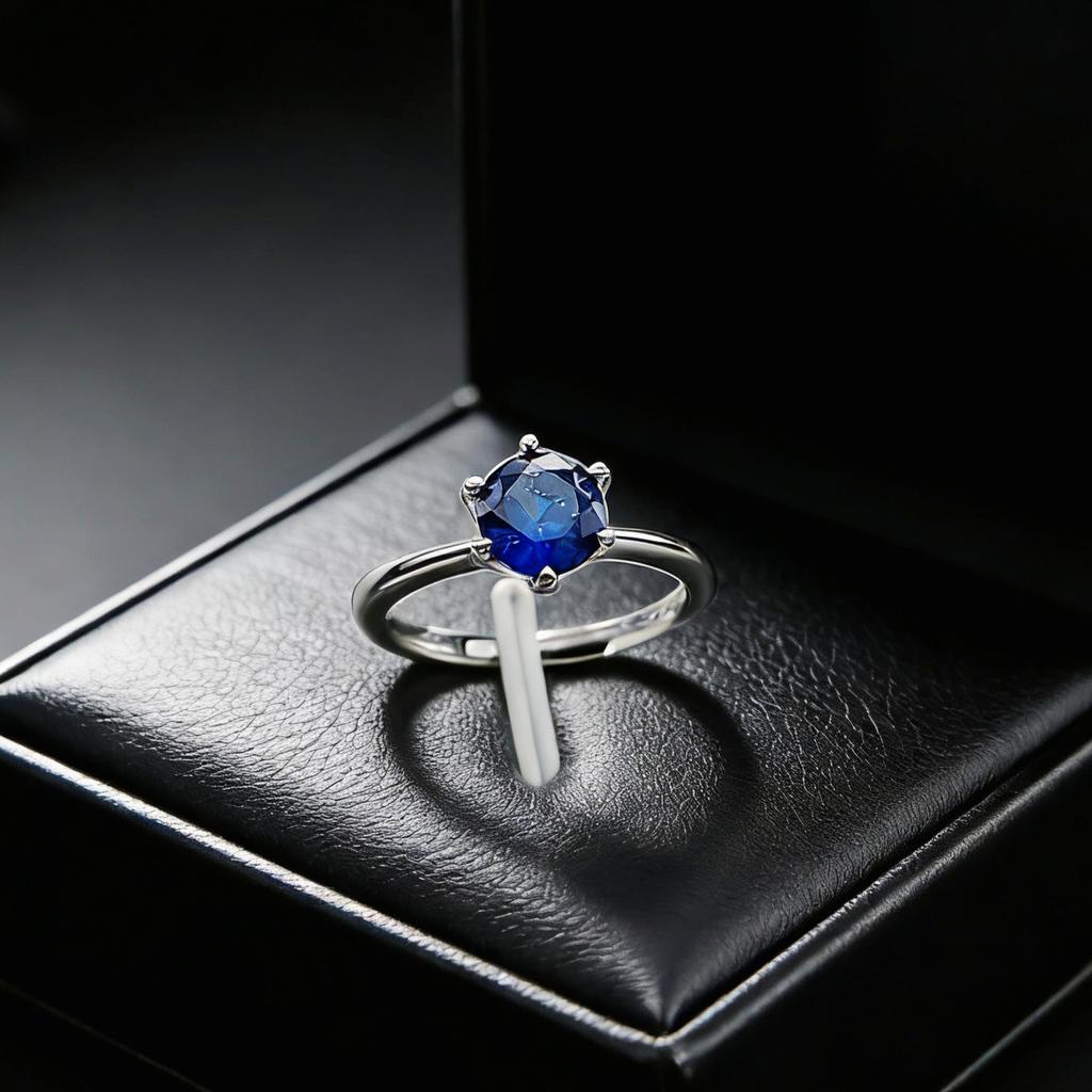 Jewelry Simulation One Carat Ruby Emerald Ring Light Luxury Classic Six-Claw Red Corundum Ring