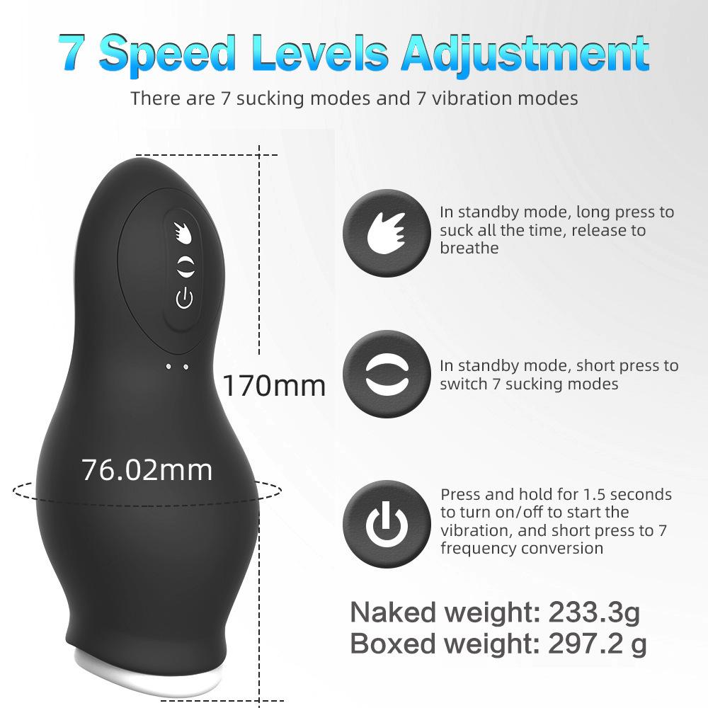 Dragon Absorbent Charging Sucking Male Turtle Head Masturbation Massage Airplane Bottle Trainer Adult Supplies