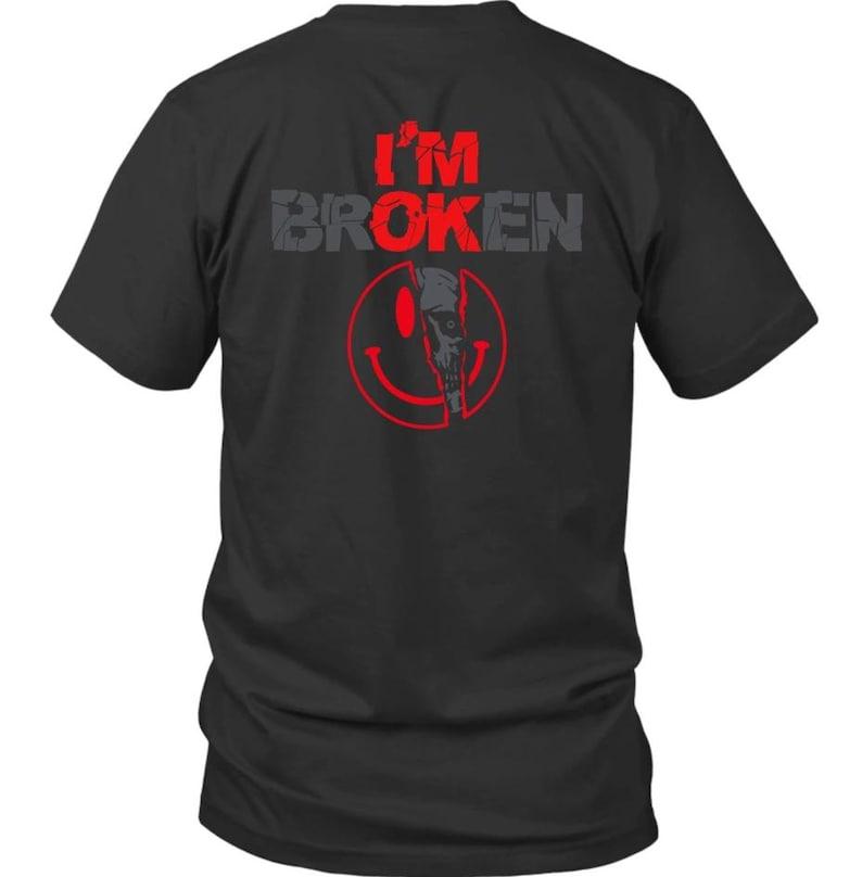 Im Broken Vintage Comfort Tshirt Im Broken Print Unisex Cotton Tee