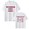 Rosé Number One Girl 2025 T-shirt Men Women Korean Fashion Trend T Shirts Unisex Casual Cotton Crewneck T-shirts Fans Gift
