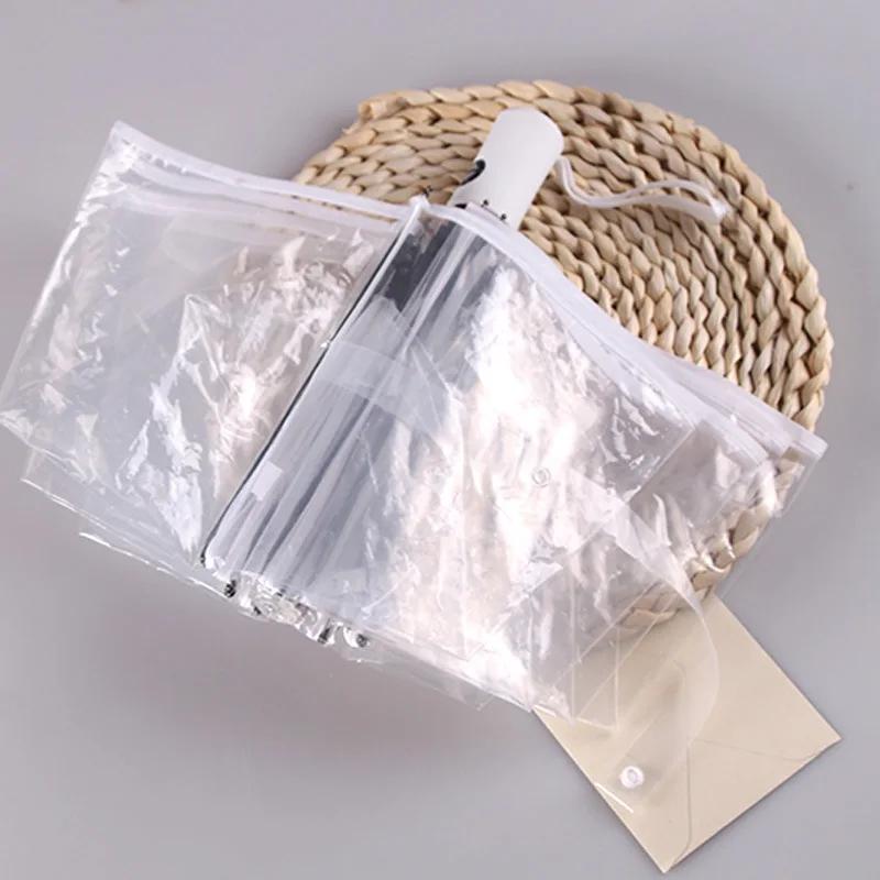 

Прозрачный автоматический зонт от дождя, ветрозащитный, автоматический складной черный зонт для мужчин и женщин, складной автомобильный зонт для путешествий на открытом воздухе, бизнес-зонт