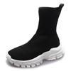 Knit Socks Boots Womens Fashion Trends New Sports Shoes Platform Chelsea Slip-On Casual Elegant Black Sneaker