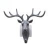 2pcs Wall Hanging Hook Vintage Deer Head Antlers for Hanging Clothes Hat Scarf Key Deer Horns Hanger Rack Wall Decoration