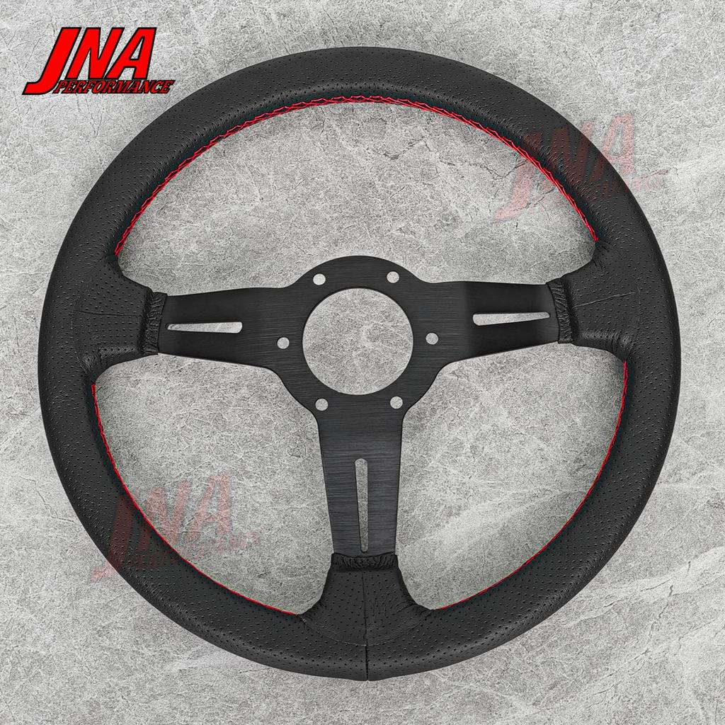 13inch JDM Drift Racing Steering Wheel Suede Leather Tuning Steering Wheel PC-ST18