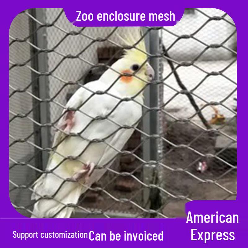 Stainless Steel Wire Rope Net for Bridges, Fall Protection & Zoo Enclosures