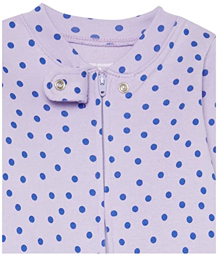 Amazon Essentials 3-Pack Footless Cotton Pajamas, Snug Fit, for Toddlers and Kids, Polka Dots, Bunny, Multicolor, and Forest Animals, Size 90