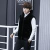 Couple Vest Men Autumn and Winter Imitation Mink Vest Hooded Vest Vest Man Vest Social Guy Gown