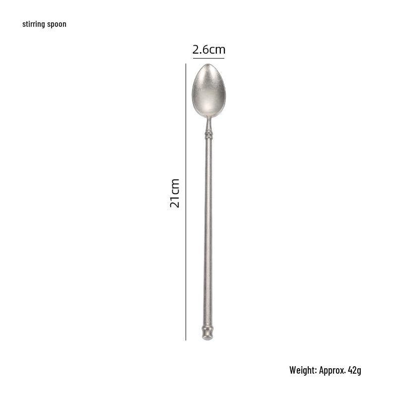 Japanese Snowflake 304 Stainless Steel Matte Cutlery Set: Retro Western Style Steak Knife, Dessert Spoon, Fork.