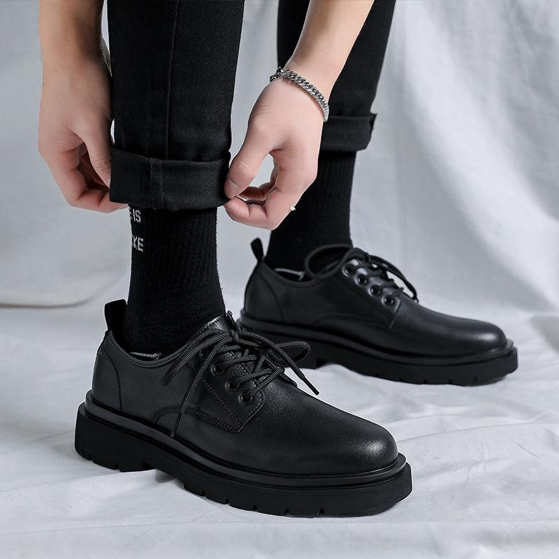 Stivali da uomo impermeabili antiscivolo in stile britannico Scarpe da sposo per matrimonio business Scarpe casual in pelle traspirante da uomo