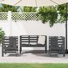 VidaXL Garden Lounge Set 3 Pcs, Patio Seating, Furniture Set, Outdoor Backyard Terrace Furniture, Grey Wood 825144