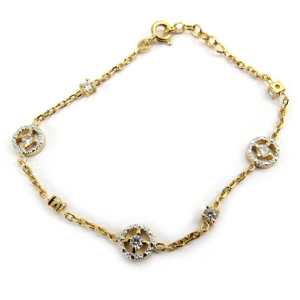 Altesse [G2464] - Gold Plated Bracelet 'Goddess'