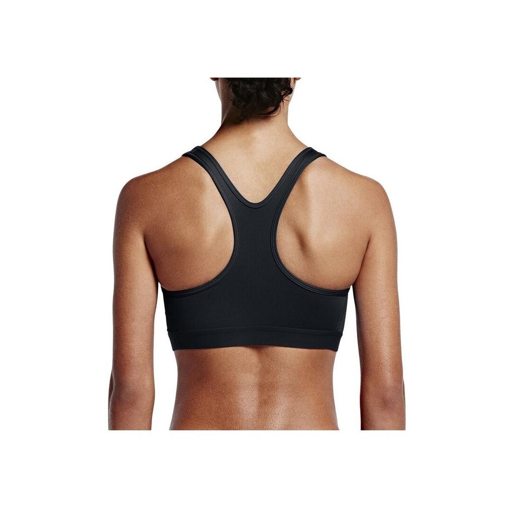 Nike Classic Padded Solid Medium Support Sports Bra Women Underwear Black 823313-010