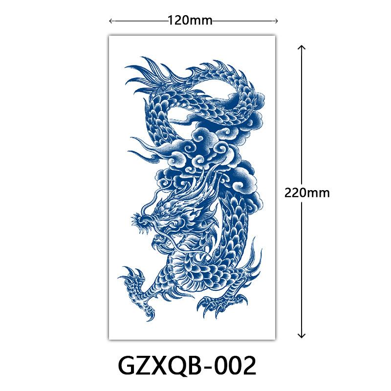 Herbal Half Arm Tattoo Stickers, Big Arm Juice Semi-Permanent Tattoo Stickers, Sweatproof Tattoo