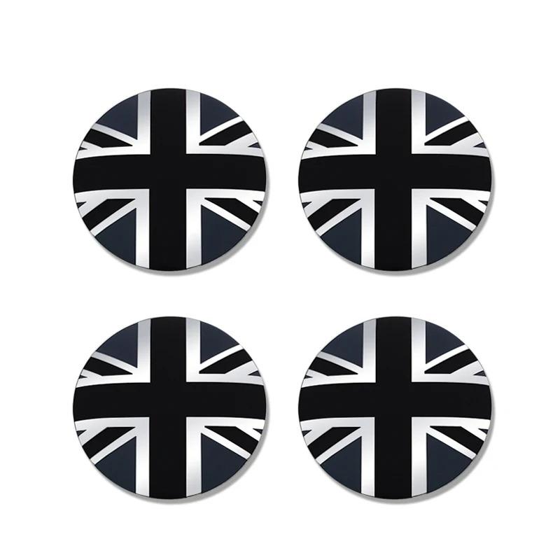 

4PCS 56mm 60mm Unversal Union Jack Badge Car Wheel Center Hub Caps Covers For MINI Cooper F56 F53 F54 R50 R52 R56 R57 R58
