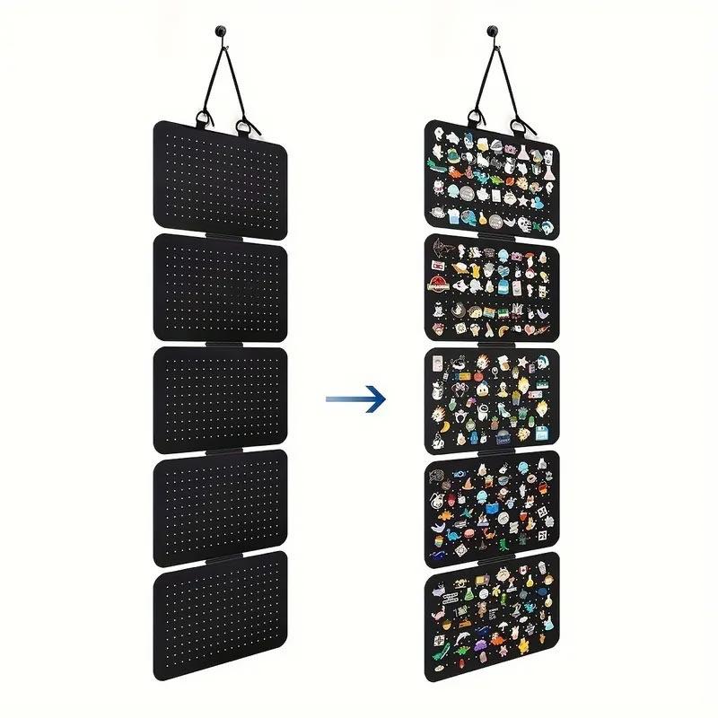 5-layer Jewelry Storage Hanging Bag Showcase Organizer Earrings Display Stand Exhibitors for Business EHJ02