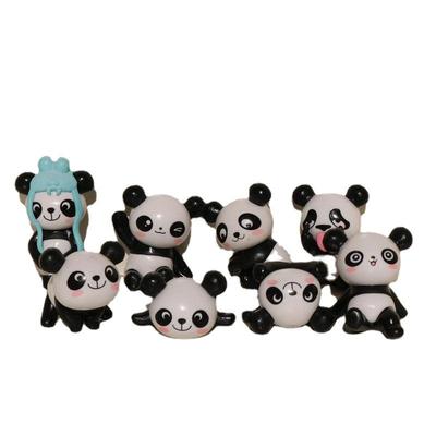 8 Styles Panda Doll Figure: Car Ornament, Scenic Spot Gift, Fridge Magnet, PVC Toy
