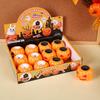 Set of 12 Glowing Pumpkin Ghost Squeeze Toys for Stress Cute Silicone Halloween Party Halloween Cased LED Toys, Halloween, Relief, Prizes, Figurines,