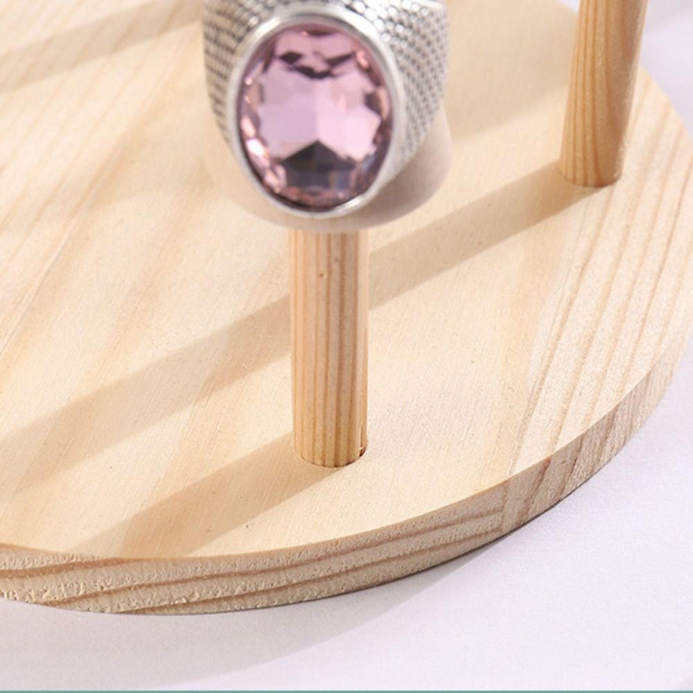 Wood Finger Rings Holder Modern Ring Storage Rack Bangle Storage Tray  Bracelets Necklace Earrings