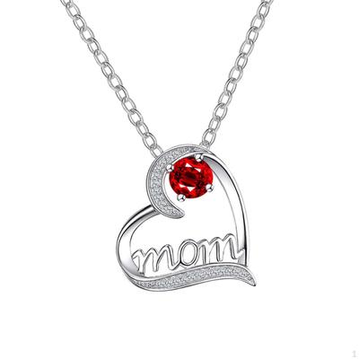 Mama-Halskette für Frauen, Schmuck, Temperament, mit Geburtsstein-Charm, Geburtstagsgeschenke