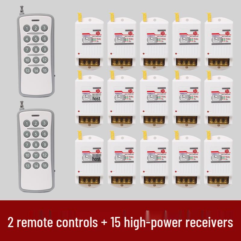 High-Power Submersible Pump with Smart Wireless Remote and Light Control, 220V Multi-Channel Wiring-Free Power Supply