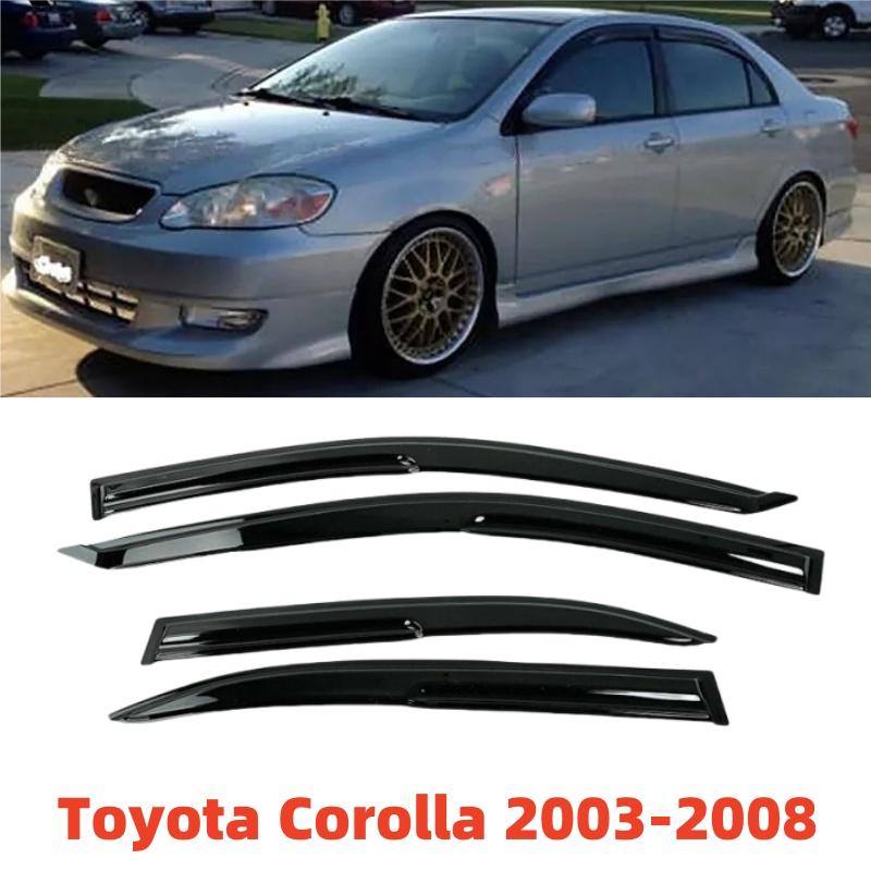 For Toyota Corolla 2003 2004 2005 2006 2007 2008 Window Visor Sun Rain Deflector Guards Awnings Shelters Car Styling Accessories