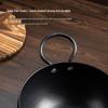 Zhi Shi Non-stick Iron Soup Pot & Wok with Fir Wood Lid
