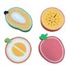 4pcs Fruit Pattern Thickened Sponge Scouring Pad, Multi-Functional Cleaning Dishwashing Sponges