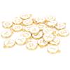 26Pcs Letter Pendant White Dripping Oil Alloy Small Decorative Listing Bracelet Accessories