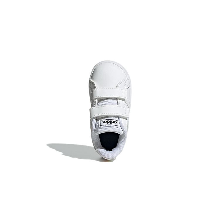 Adidas Neo Grand Court Velcro Casual Low-Top Skate Shoes Baby Sneakers White H02290