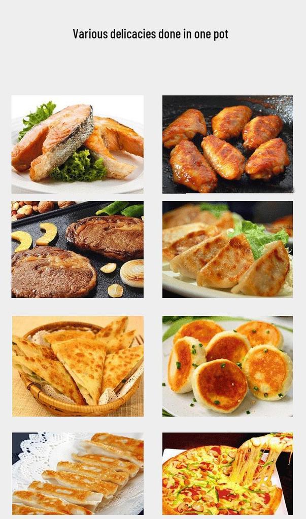 Antihaftbeschichtete Gusseisen-Flachpfanne für Pfannkuchen, Knödel, Eier, Crêpes und Steaks
