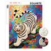 5D Pearl Kit Majestic Tiger Pattern DIY Rhinestone Art Relaxing Handmade Ornament Home Wall Desktop Decoration for Beginners