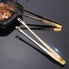 1Pcs Stainless Steel Food Tongs Non-Slip Long Handle Barbecue Clip Steak Buffet BBQ Tongs Kitchen Tools Cooking Accessories
