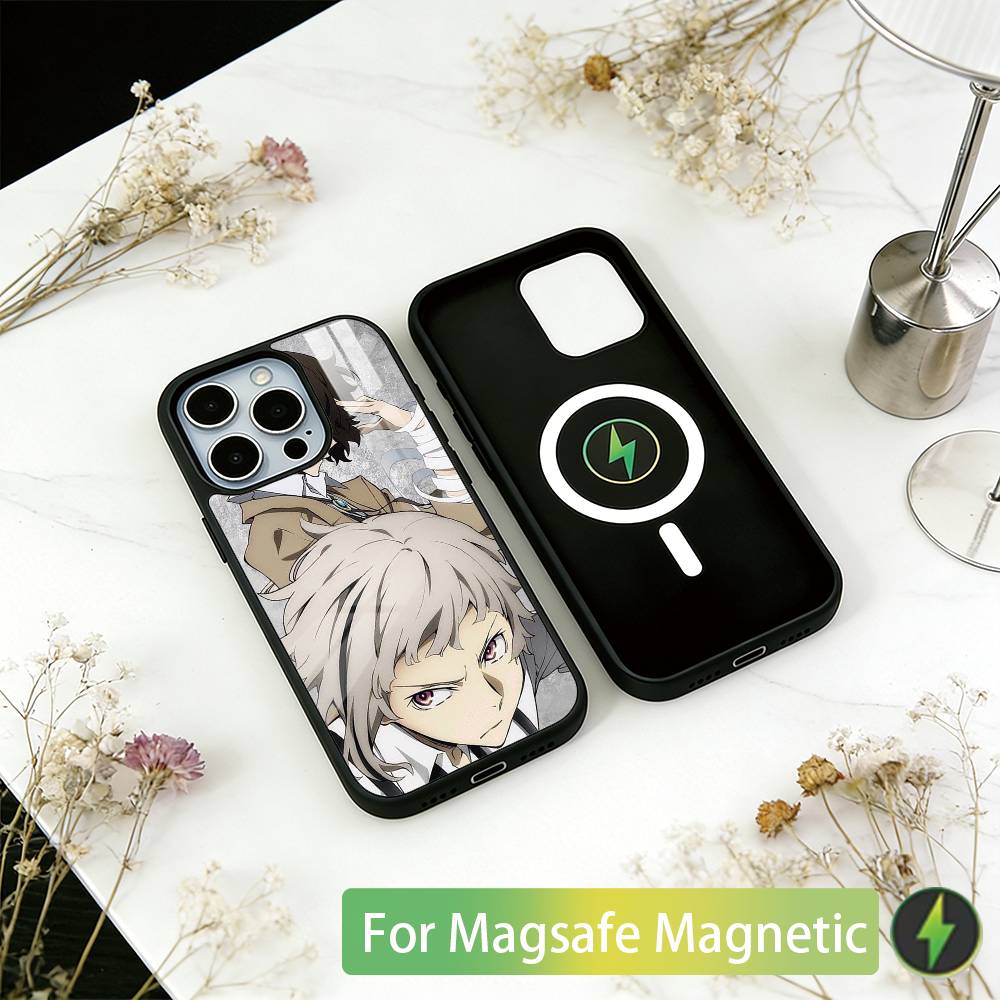 Bungo Stray Dogs Phone Case For iPhone17,16,15,14,13,12,11 Plus,Pro Magnetic with Magsafe Wireless Charging
