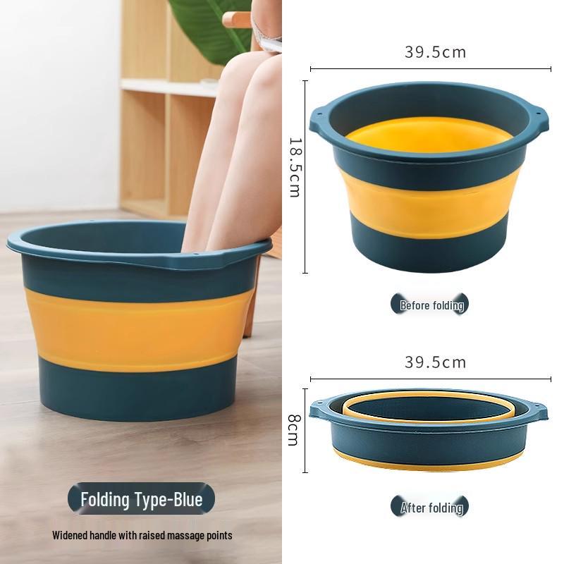 Portable Foldable Foot Bath: Household Basin for Foot Soaks and Massages