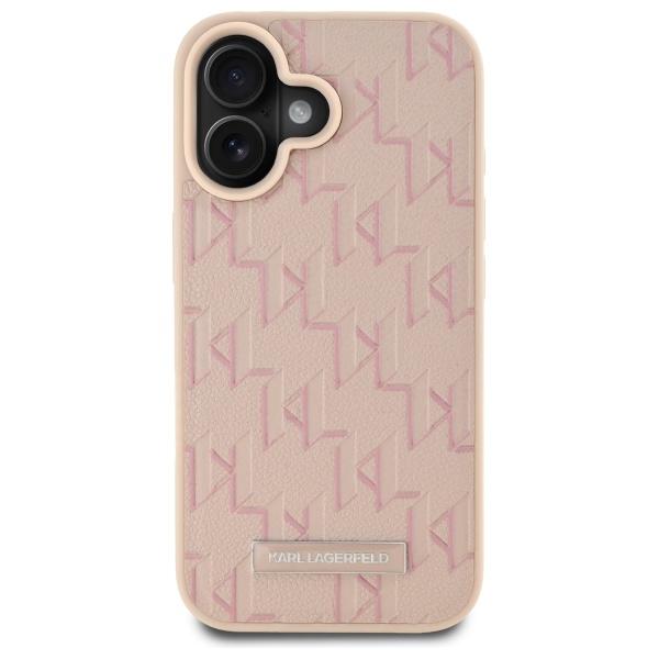 Karl Lagerfeld Klhmp16Spkhporpp Iphone16 6.1 Różowy/Pink Hardcase Hot Stamp Magsafe