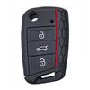 Silicone Cover For Volkswagen Vw Polo Golf 7 Passat Tiguan Mk2 Beetle Ateca Caddy T5 Flip Folding Car Key Case Cover Accessories