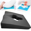 FoKon Memory Foam Chair Cushion, Pressure Relief, Prevents Hip Pain, Gel Wheelchair Seat Cushion, Office Chair Cushion, Donut Shape, Memory Foam, Brea