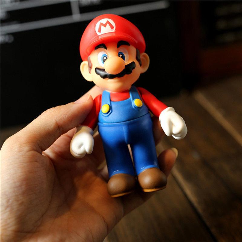 Super Mario Bros Luigi Bowser Prinzessin Peach Kunststoff-Actionfiguren Für Sammler Und Display-Enthusiasten