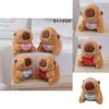 Adorable Capybara Plush Keychain Soft Toy Cuddly Animal Figure For Kids