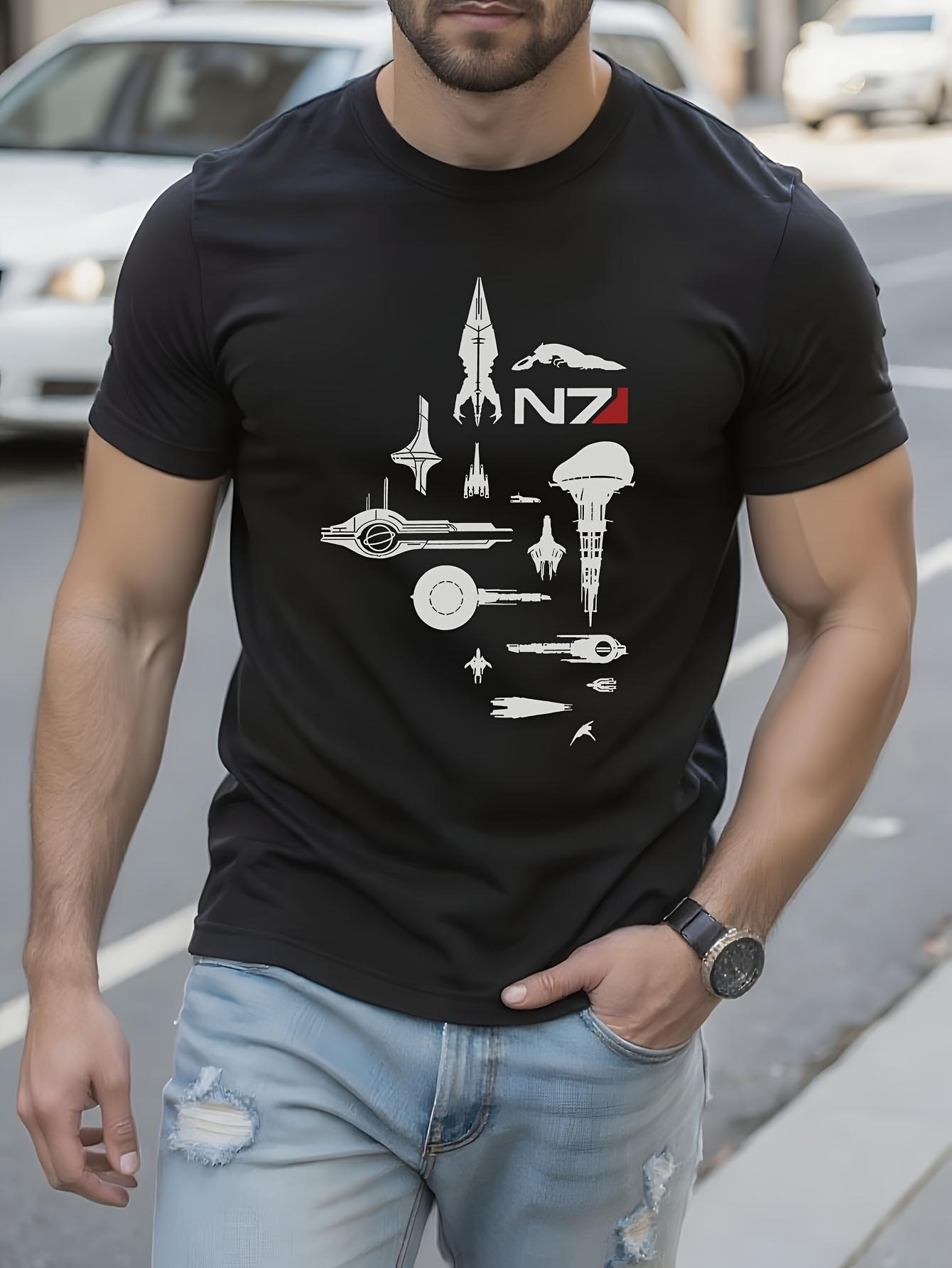 Mass Effect N7 Fleet Starships Tshirt XXXL
