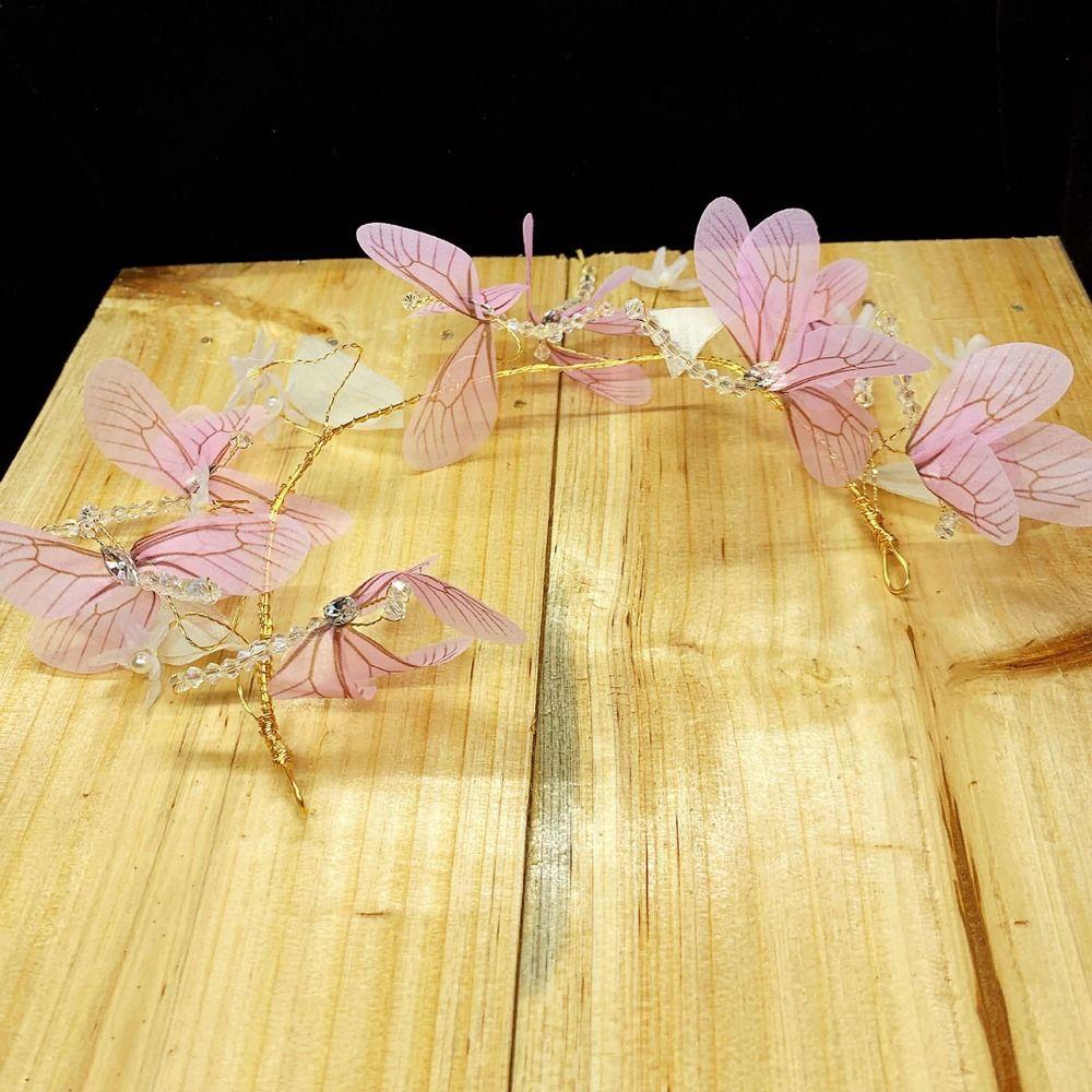 Hairbands Photography Decoration Transparent Dragonfly Headband Korean Headdress Women Hair Hoop