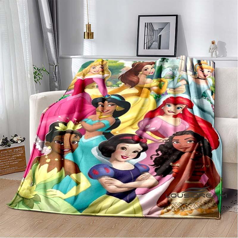 Adorable Princess Cartoon Blanket, Super Soft and Cute, Perfect for Travel, Bedding, Sofa Blankets, or Birthday Gifts.
