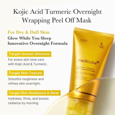 Kojic Acid Turmeric Night Wrapping Mask 75 Ml / 2.53 Fl .oz.