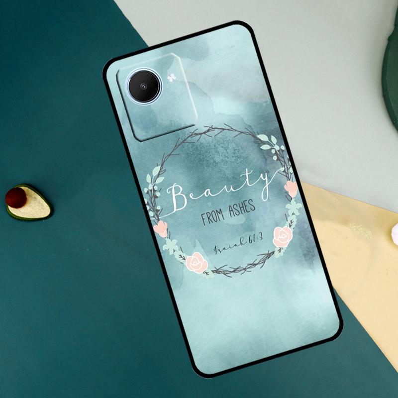 Christian Scripture For Realme C67 C53 C55 C75 C71 C61 C33 C63 C51 C65 11 12 13 14 15 Pro Plus GT6 GT7 Pro Case