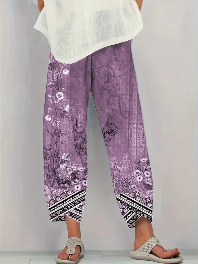 Damen locker lässige Hose S violett