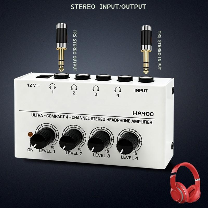 MultiDevice Audios Splitter Compactly Headphone Amplifier For Audios Engineers And Musicians High Fidelitys Sound Output