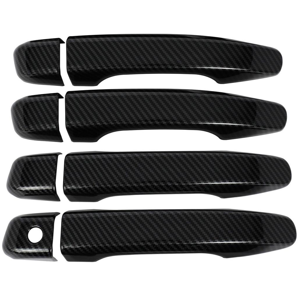 Front Rear Left Right For 2018- Honda Accord Carbon Fiber Door Handle Cover